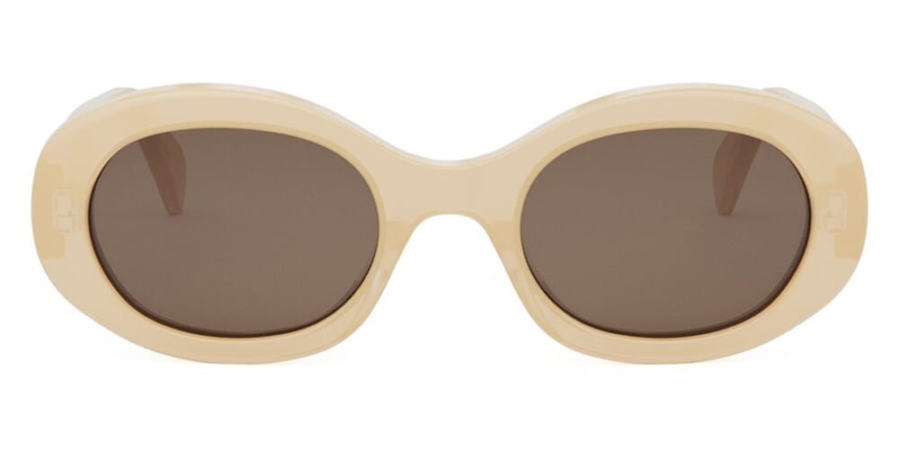 Cl Sunglasses Beige Gold - Brown Lenses