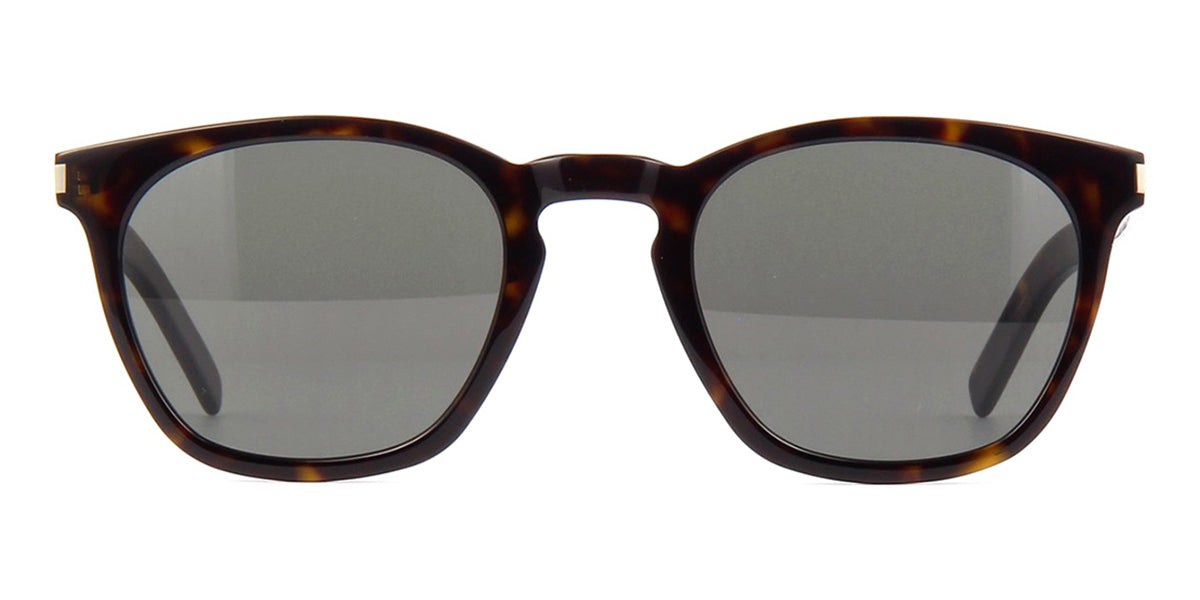 Sl Dark Havana · Slim Square Grey Lenses