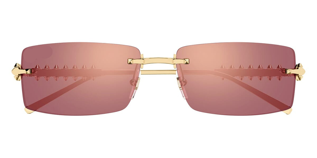 Ct Cat Eye Sunglasses – Violet Gradient Gold Mirror Lenses