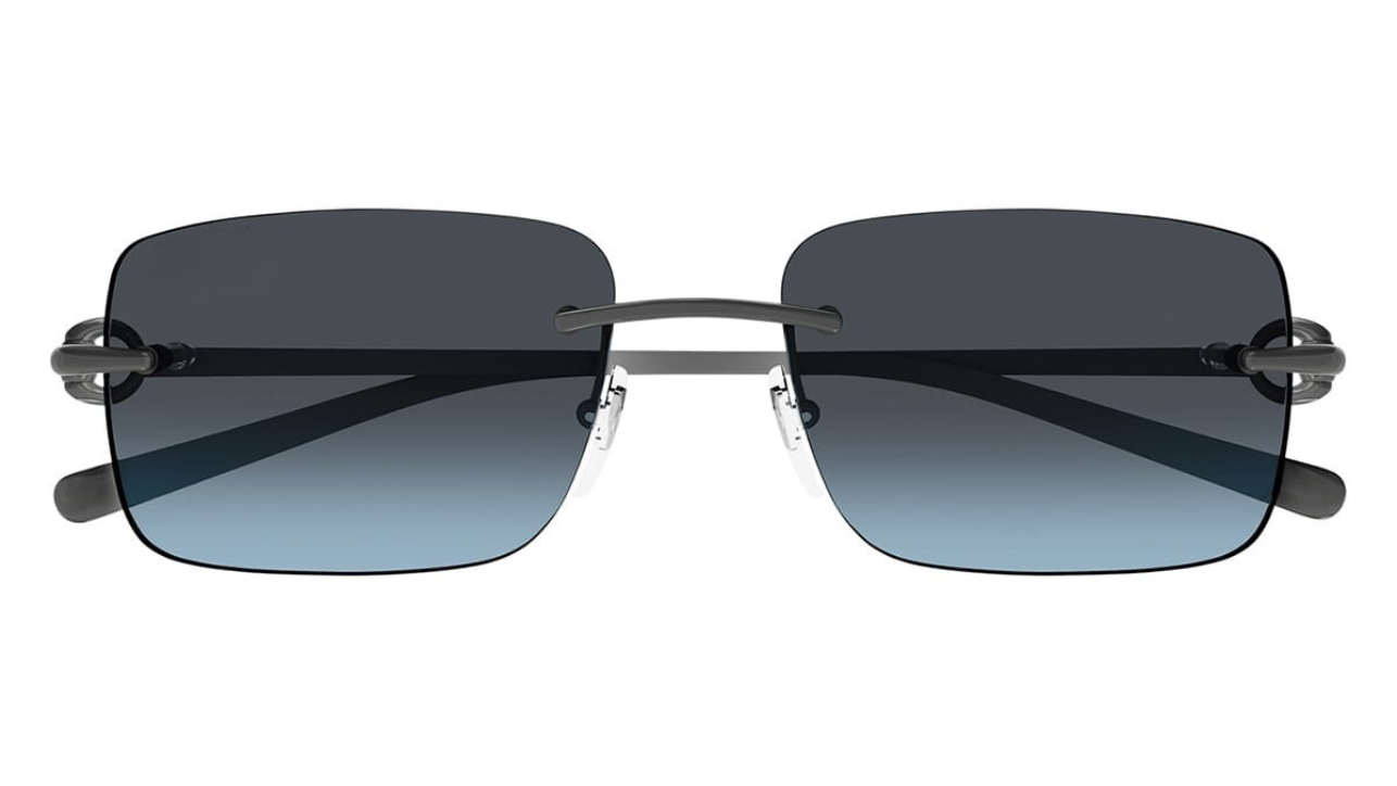 Gg Dark Ruthenium · Blue Gradient Mirror Lenses