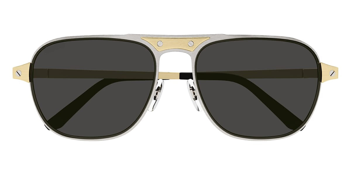 Ct Sunglasses Brushed Silver & Gold – Grey Lenses