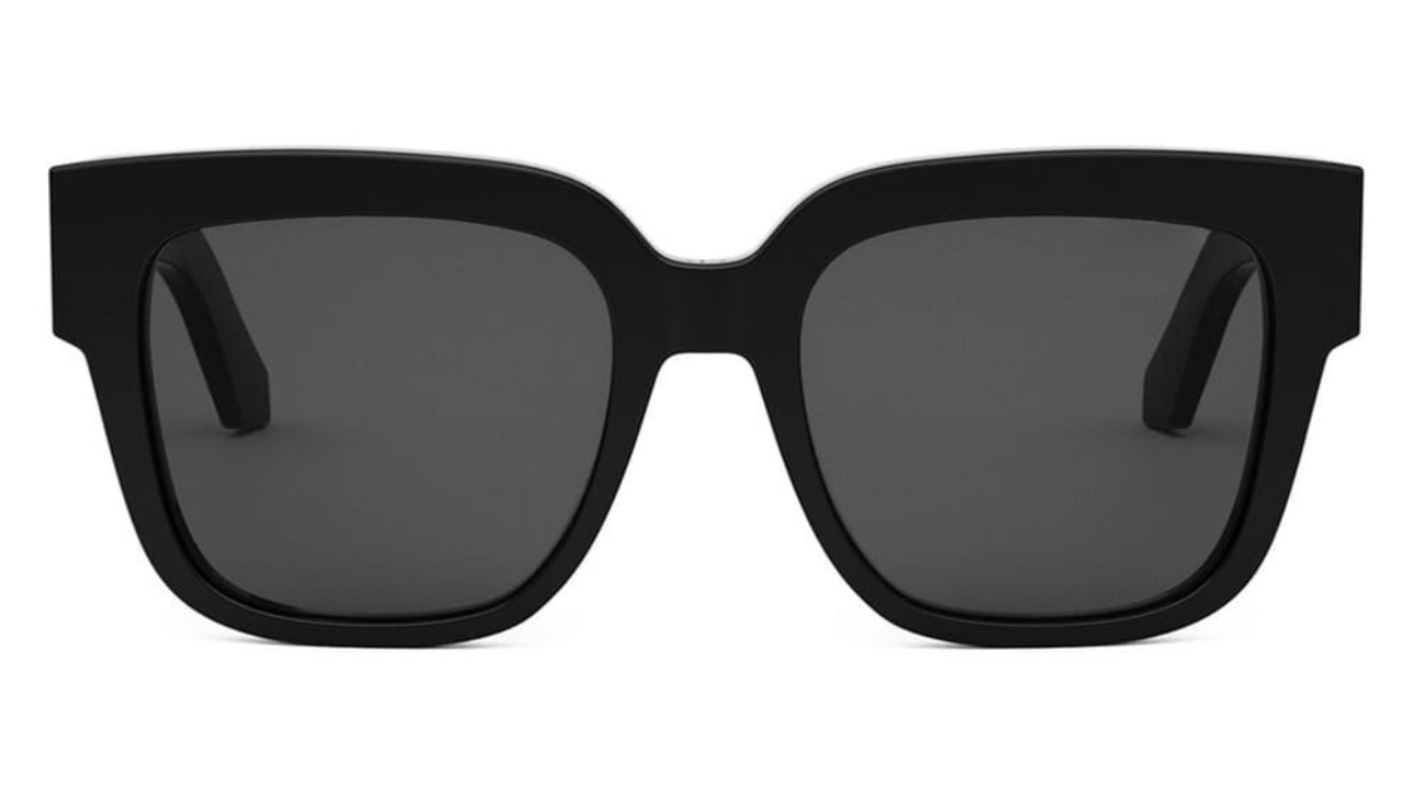 D Shiny Black - Gold and Grey Lenses