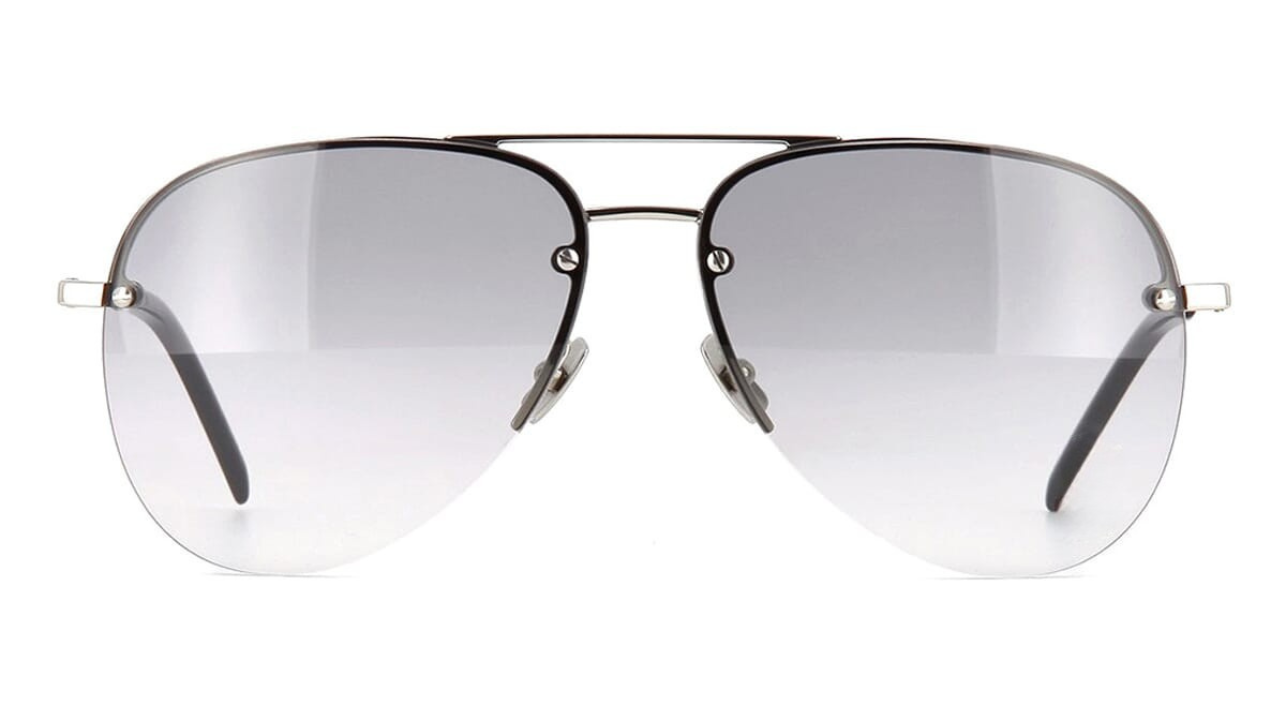 Sl Silver Aviator · Grey Gradient Lenses