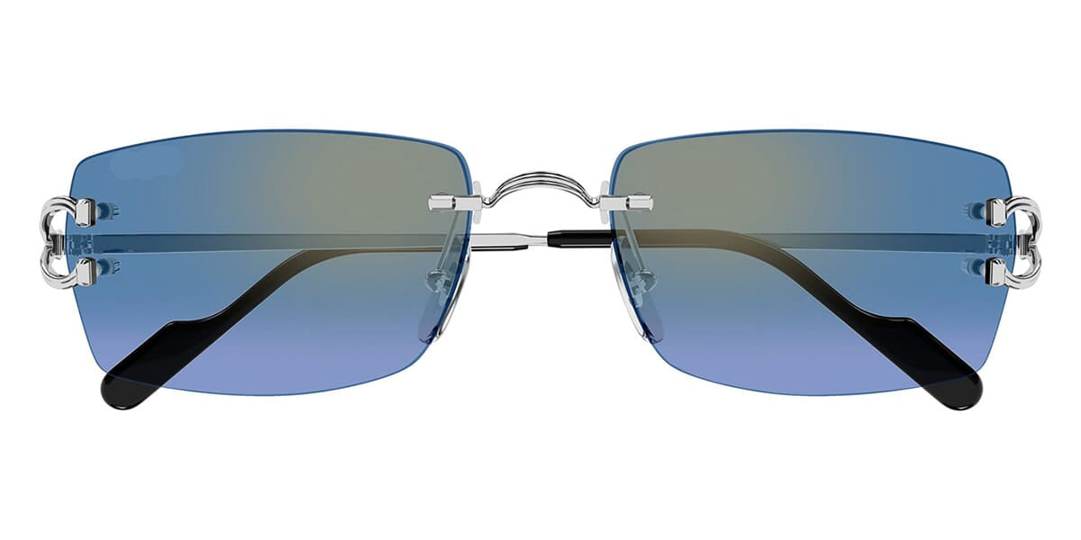 Ct Sunglasses Silver – Blue Gradient Lenses